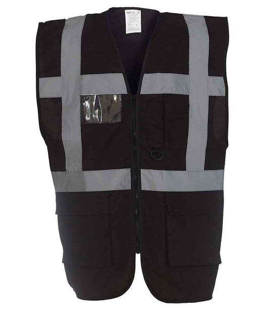 Yoko YK103 Black Front -  Ready to be Printed by Custard Workwear - Cheap Personalised and Customised Workwear in Nottinghamshire, Derbyshire and Leicestershire