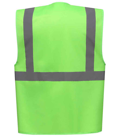Yoko YK103 Lime Green Back -  Ready to be Printed by Custard Workwear - Cheap Personalised and Customised Workwear in Nottinghamshire, Derbyshire and Leicestershire