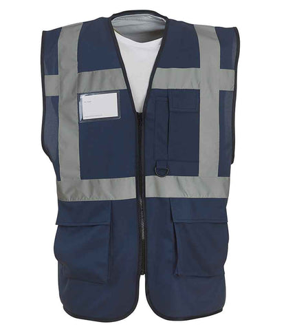Yoko YK103 Navy Front -  Ready to be Printed by Custard Workwear - Cheap Personalised and Customised Workwear in Nottinghamshire, Derbyshire and Leicestershire