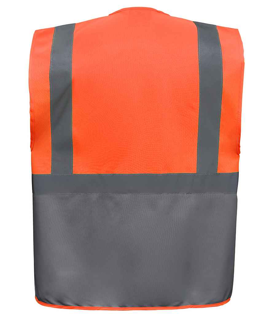 Yoko YK103 Orange/Grey Back -  Ready to be Printed by Custard Workwear - Cheap Personalised and Customised Workwear in Nottinghamshire, Derbyshire and Leicestershire