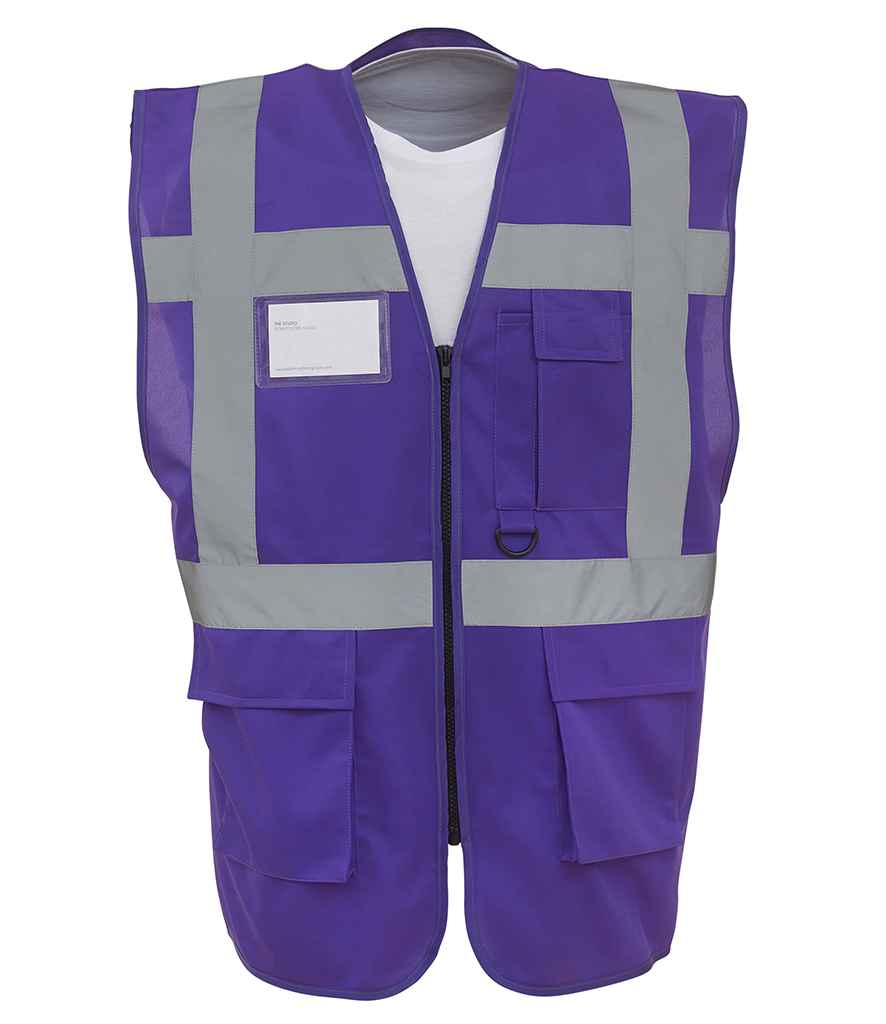 Yoko YK103 Purple Front -  Ready to be Printed by Custard Workwear - Cheap Personalised and Customised Workwear in Nottinghamshire, Derbyshire and Leicestershire