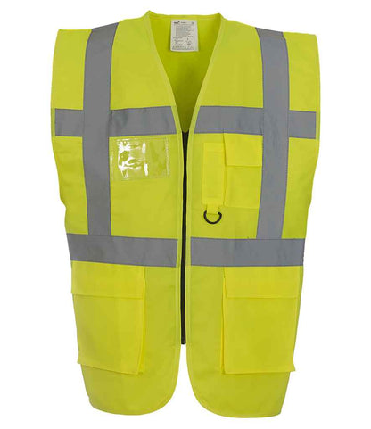 Yoko YK103 Yellow Front -  Ready to be Printed by Custard Workwear - Cheap Personalised and Customised Workwear in Nottinghamshire, Derbyshire and Leicestershire