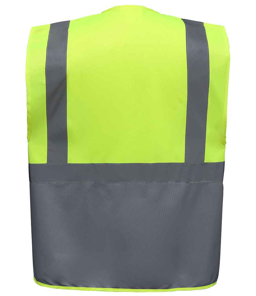 Yoko YK103 Yellow/Grey Back -  Ready to be Printed by Custard Workwear - Cheap Personalised and Customised Workwear in Nottinghamshire, Derbyshire and Leicestershire