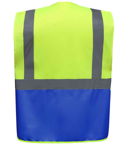 Yoko YK103 Yellow/Royal Blue Back -  Ready to be Printed by Custard Workwear - Cheap Personalised and Customised Workwear in Nottinghamshire, Derbyshire and Leicestershire