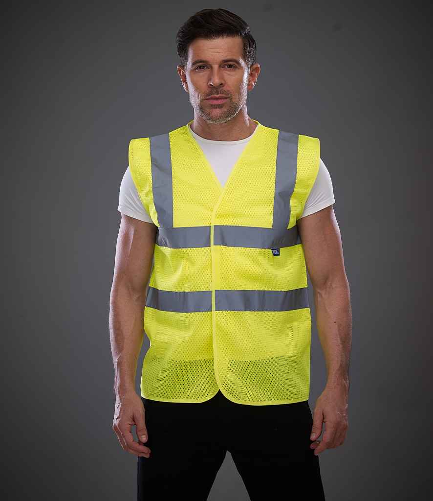 Yoko YK104 Yellow Model -  Ready to be Printed by Custard Workwear - Cheap Personalised and Customised Workwear in Nottinghamshire, Derbyshire and Leicestershire