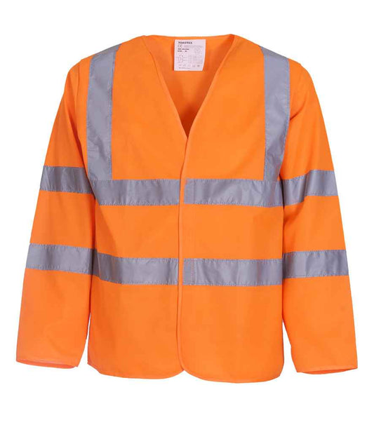 Yoko YK105 Orange Front -  Ready to be Printed by Custard Workwear - Cheap Personalised and Customised Workwear in Nottinghamshire, Derbyshire and Leicestershire