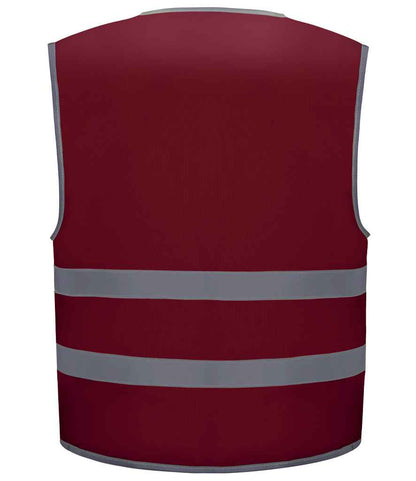 Yoko YK106B Maroon Back -  Ready to be Printed by Custard Workwear - Cheap Personalised and Customised Workwear in Nottinghamshire, Derbyshire and Leicestershire