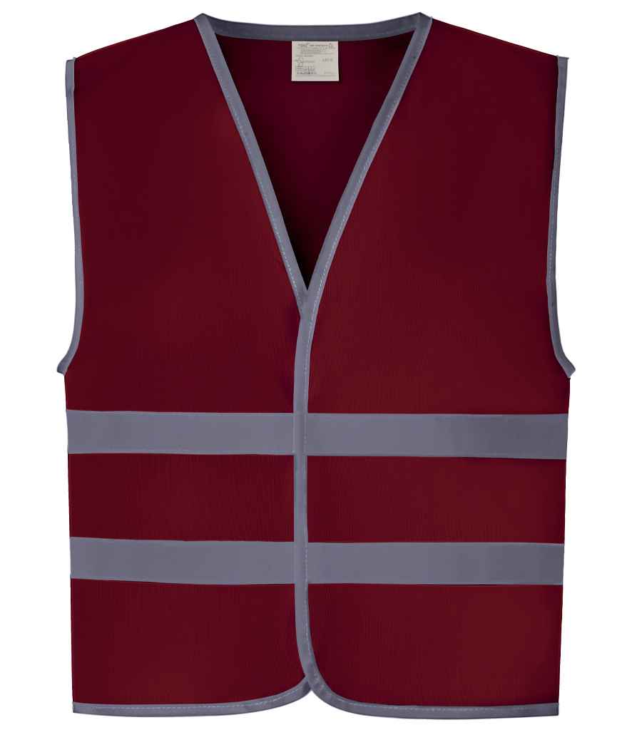 Yoko YK106B Maroon Front -  Ready to be Printed by Custard Workwear - Cheap Personalised and Customised Workwear in Nottinghamshire, Derbyshire and Leicestershire