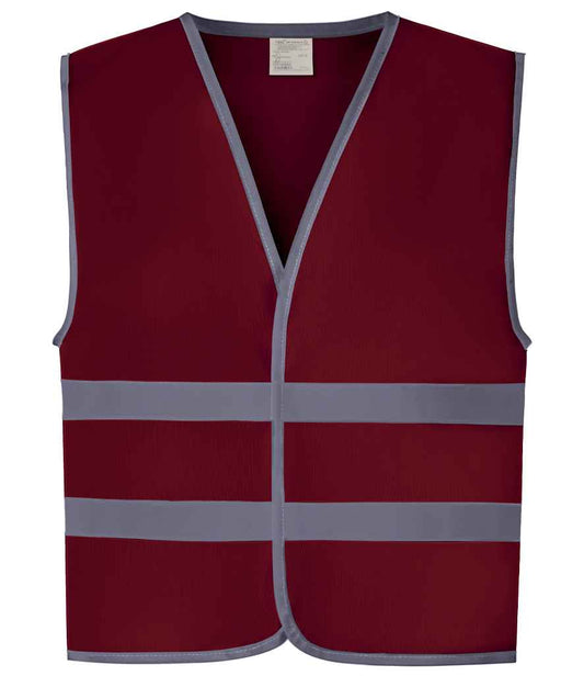 Yoko YK106B Maroon Front -  Ready to be Printed by Custard Workwear - Cheap Personalised and Customised Workwear in Nottinghamshire, Derbyshire and Leicestershire