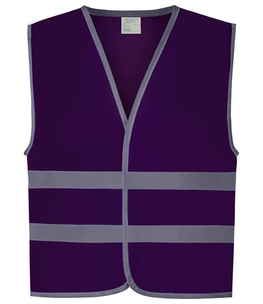 Yoko YK106B Purple Front -  Ready to be Printed by Custard Workwear - Cheap Personalised and Customised Workwear in Nottinghamshire, Derbyshire and Leicestershire