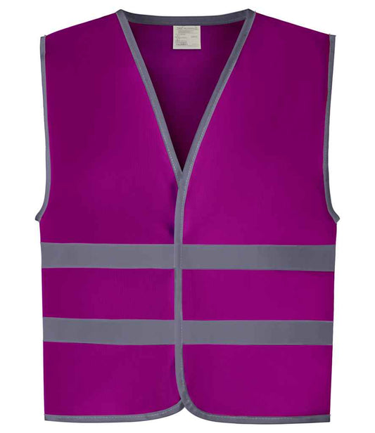 Yoko YK106B Raspberry Front -  Ready to be Printed by Custard Workwear - Cheap Personalised and Customised Workwear in Nottinghamshire, Derbyshire and Leicestershire