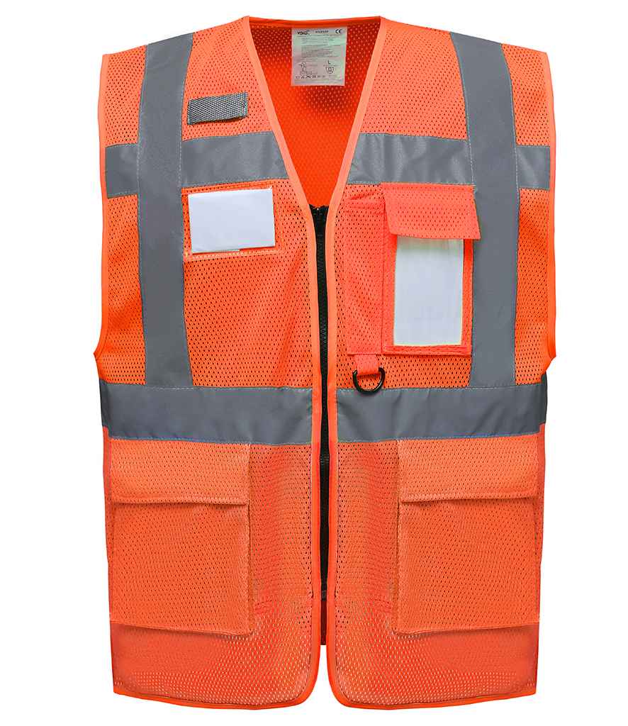 Yoko YK107 Orange Front -  Ready to be Printed by Custard Workwear - Cheap Personalised and Customised Workwear in Nottinghamshire, Derbyshire and Leicestershire