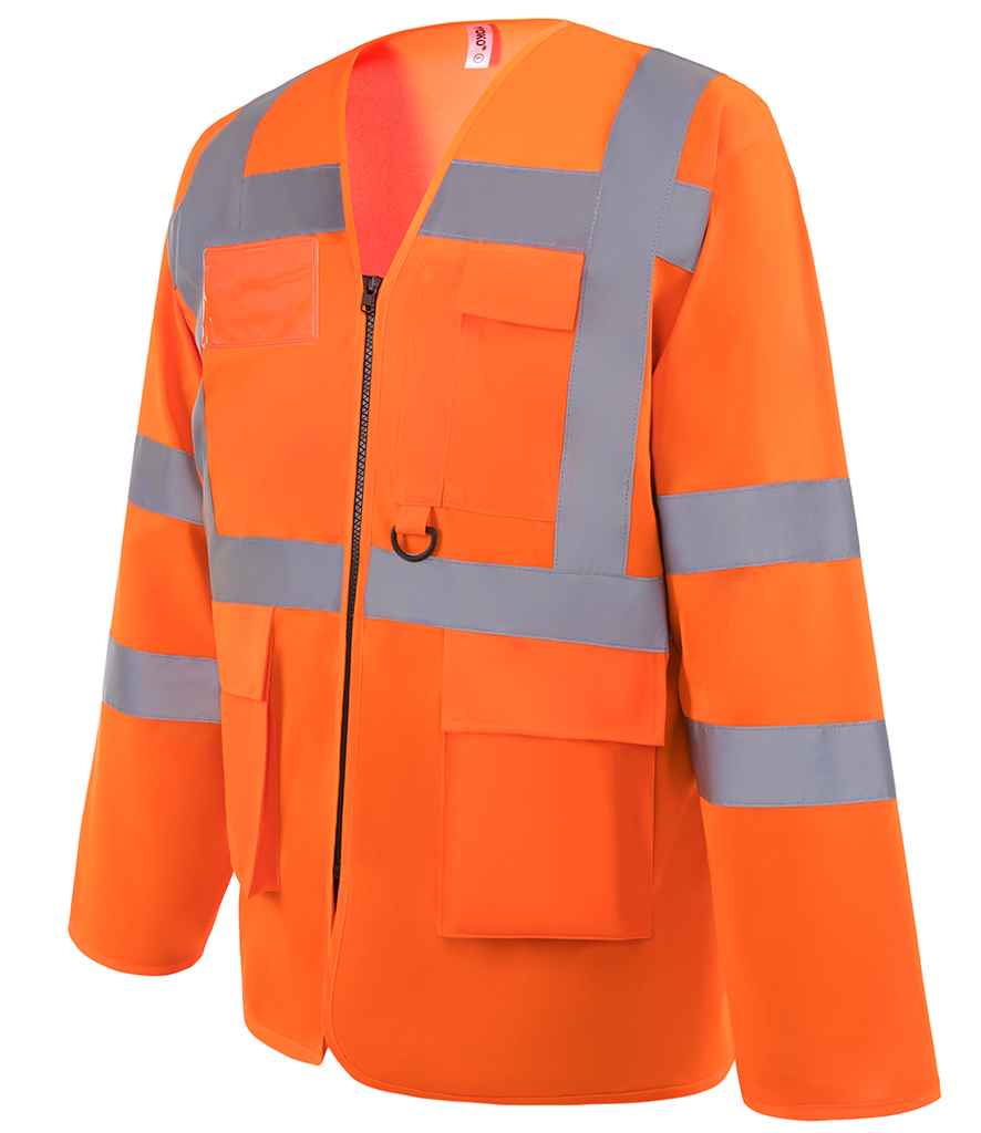 Yoko YK108 Orange Left -  Ready to be Printed by Custard Workwear - Cheap Personalised and Customised Workwear in Nottinghamshire, Derbyshire and Leicestershire
