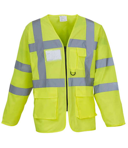 Yoko YK108 Yellow Front -  Ready to be Printed by Custard Workwear - Cheap Personalised and Customised Workwear in Nottinghamshire, Derbyshire and Leicestershire