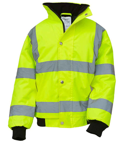 Yoko YK200B Yellow Front -  Ready to be Embroidered and Printed by Custard Workwear - Cheap Personalised and Customised Workwear in Nottinghamshire, Derbyshire and Leicestershire