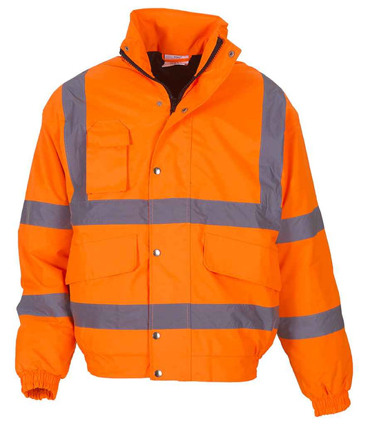 Yoko YK200 Orange Front -  Ready to be Embroidered and Printed by Custard Workwear - Cheap Personalised and Customised Workwear in Nottinghamshire, Derbyshire and Leicestershire