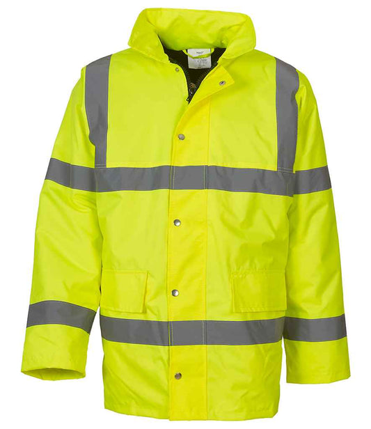 Yoko YK202 Yellow Front -  Ready to be Embroidered and Printed by Custard Workwear - Cheap Personalised and Customised Workwear in Nottinghamshire, Derbyshire and Leicestershire