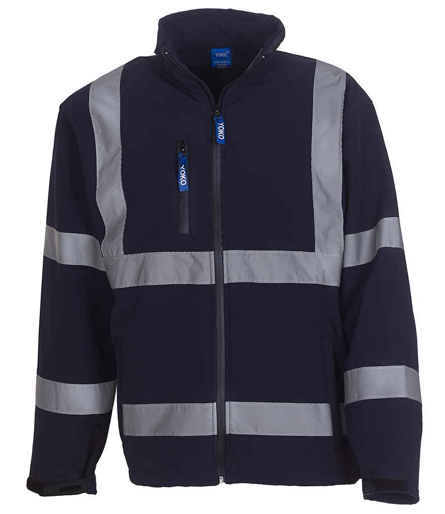 Yoko YK206 Navy Front -  Ready to be Embroidered and Printed by Custard Workwear - Cheap Personalised and Customised Workwear in Nottinghamshire, Derbyshire and Leicestershire