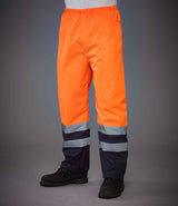 YK217 - Hi-Vis Two Tone Waterproof Overtrousers