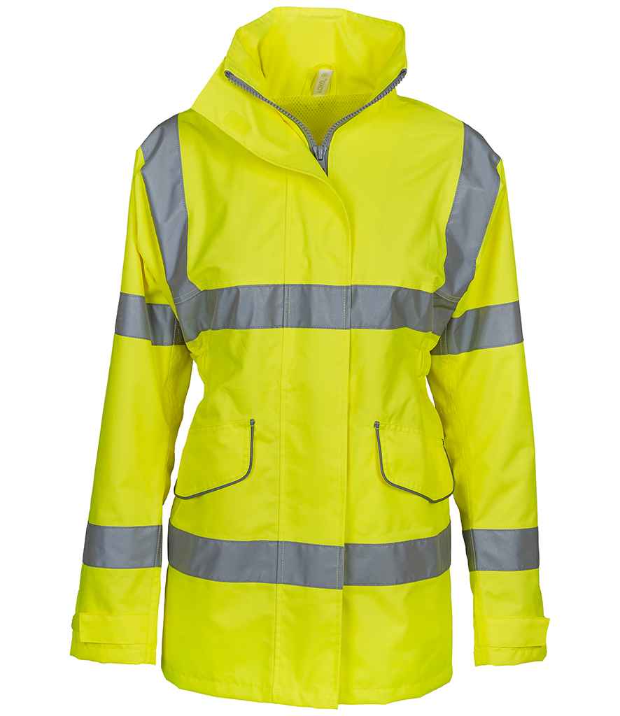 Yoko YK218 Yellow Front -  Ready to be Embroidered and Printed by Custard Workwear - Cheap Personalised and Customised Workwear in Nottinghamshire, Derbyshire and Leicestershire