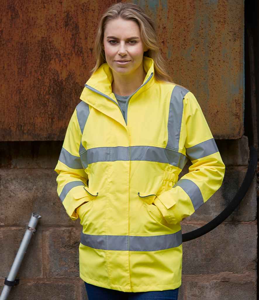 Yoko YK218 Yellow Model -  Ready to be Embroidered and Printed by Custard Workwear - Cheap Personalised and Customised Workwear in Nottinghamshire, Derbyshire and Leicestershire
