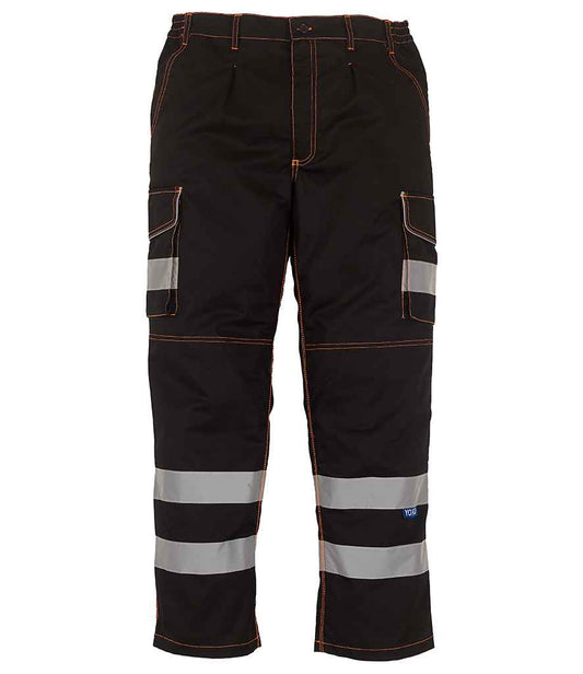 Yoko YK301 Black Front -  Ready to be Printed by Custard Workwear - Cheap Personalised and Customised Workwear in Nottinghamshire, Derbyshire and Leicestershire