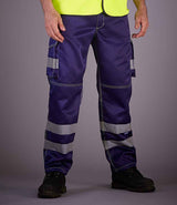 YK301 - Hi-Vis Cargo Trousers with Knee Pad Pockets
