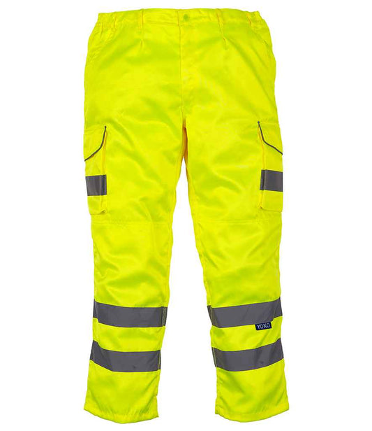 Yoko YK301 Yellow Front -  Ready to be Printed by Custard Workwear - Cheap Personalised and Customised Workwear in Nottinghamshire, Derbyshire and Leicestershire