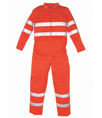 Yoko YK303 Orange Front -  Ready to be Embroidered and Printed by Custard Workwear - Cheap Personalised and Customised Workwear in Nottinghamshire, Derbyshire and Leicestershire
